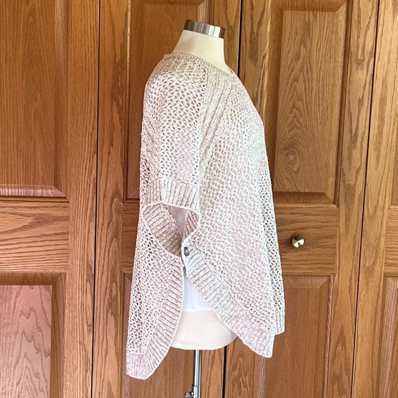 TALBOTS -  Open Stitch Poncho - NEW with Tags - Picture 3 of 11